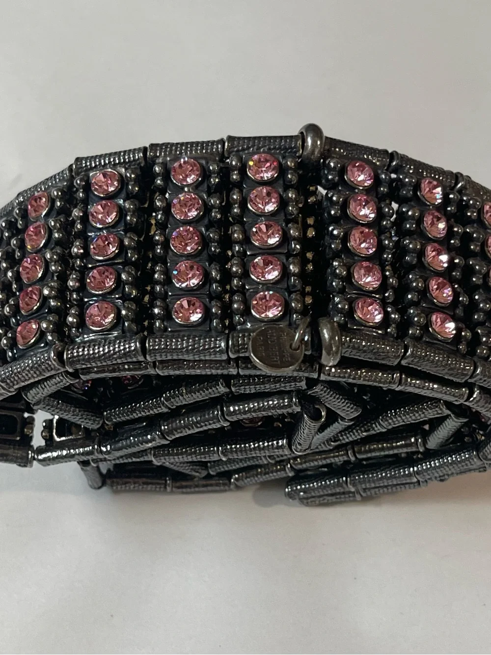 Philippe Audibert Swarovski Pink Crystal Belt
